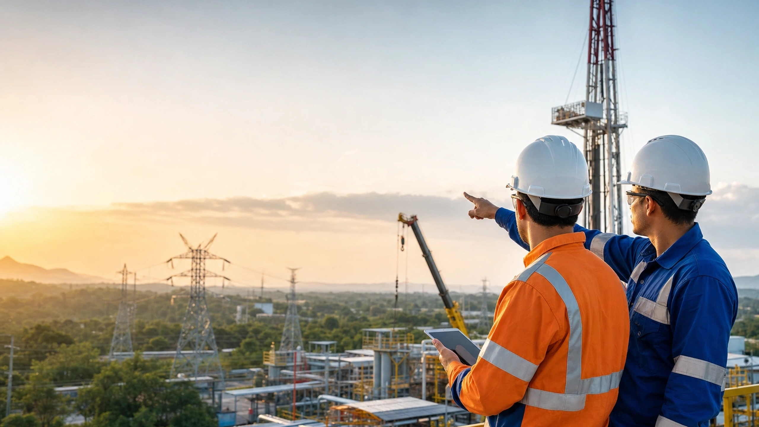 Diagrama conceptual de una orden de servicio y un proyecto de campo para contratistas de la industria energética en México
