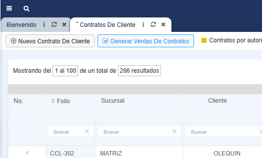 Abrir ventana generar ventas por contactos